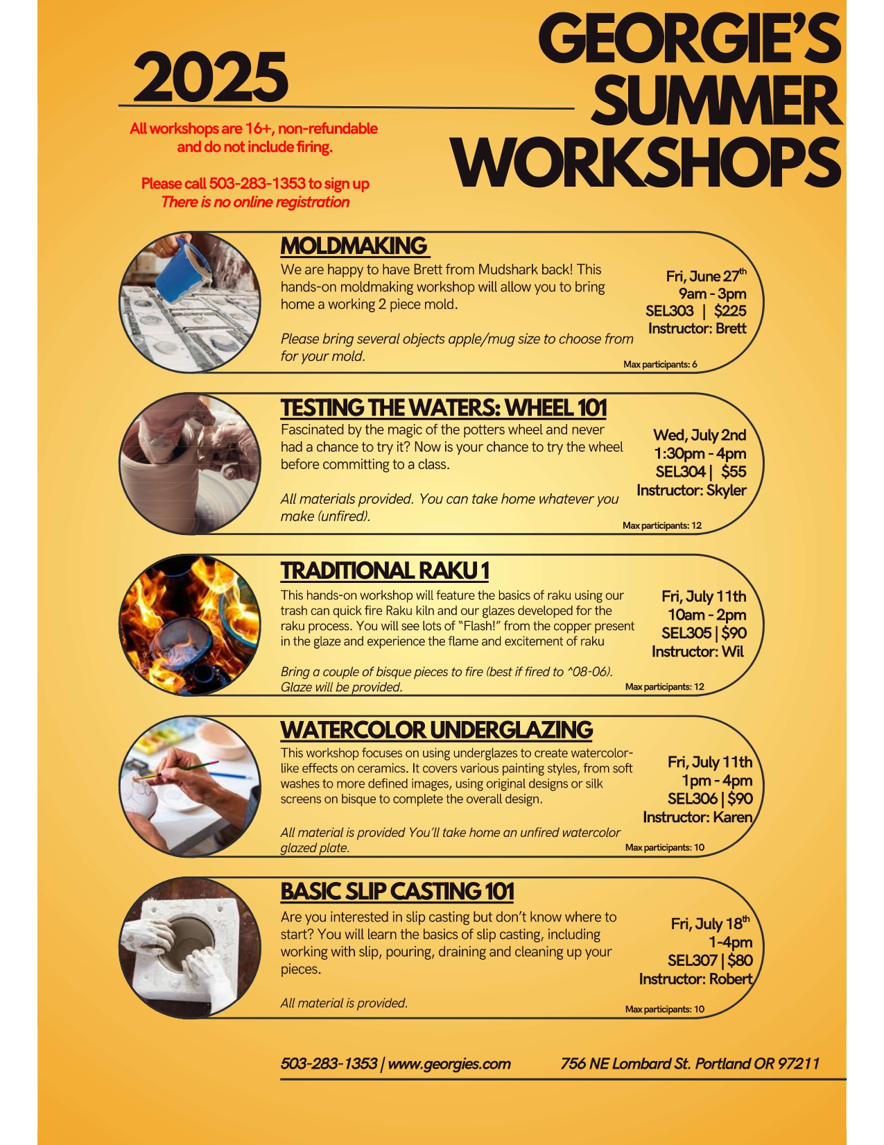 Fun Friday Summer Classes