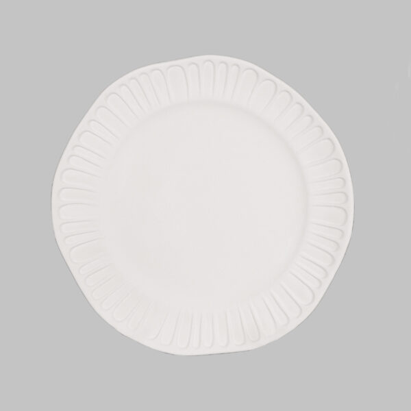 SB152 Mayco Stoneware Bisque Fluted Salad Plate