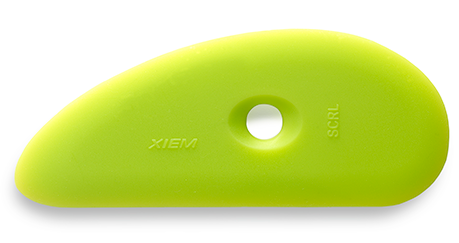 Xiem SCRL Ultra Soft Large Chartreuse Silicone Potters' Rib