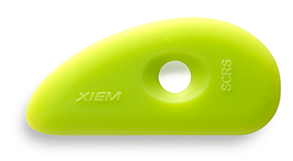 Xiem SCRS Ultra Soft Small Chartreuse Silicone Potters' Rib