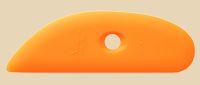 Xiem SCR7-O Soft Orange Silicone Potters' Rib